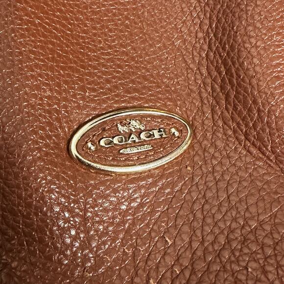 Coach Tan Leather Crossbody Bag - Picture 6 of 15